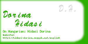 dorina hidasi business card